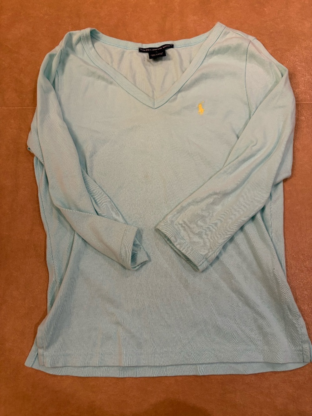 Y2K VINTAGE WOMEN'S RALPH LAUREN BLUE SHIRT